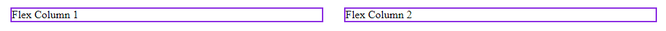 Two divs using flexbox